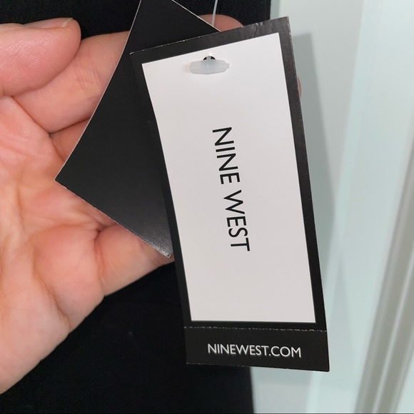 NWT Nine West Sculptural Little Black Sleeveless Pencil Dress - size 10 - Picture 5 of 6